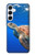 W3898 Sea Turtle Hülle Schutzhülle Taschen und Leder Flip für Samsung Galaxy A55 5G