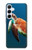 W3899 Sea Turtle Hülle Schutzhülle Taschen und Leder Flip für Samsung Galaxy A55 5G