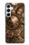 W3927 Compass Clock Gage Steampunk Hülle Schutzhülle Taschen und Leder Flip für Samsung Galaxy A55 5G