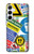 W3960 Safety Signs Sticker Collage Hülle Schutzhülle Taschen und Leder Flip für Samsung Galaxy A55 5G