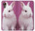 W3870 Cute Baby Bunny Hülle Schutzhülle Taschen und Leder Flip für Samsung Galaxy Xcover7