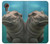 W3871 Cute Baby Hippo Hippopotamus Hülle Schutzhülle Taschen und Leder Flip für Samsung Galaxy Xcover7
