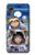W3915 Raccoon Girl Baby Sloth Astronaut Suit Hülle Schutzhülle Taschen und Leder Flip für Samsung Galaxy Xcover7