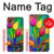 W3926 Colorful Tulip Oil Painting Hülle Schutzhülle Taschen und Leder Flip für Samsung Galaxy Xcover7