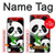 W3929 Cute Panda Eating Bamboo Hülle Schutzhülle Taschen und Leder Flip für Samsung Galaxy Xcover7