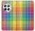 W3942 LGBTQ Rainbow Plaid Tartan Hülle Schutzhülle Taschen und Leder Flip für OnePlus 12