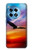 W3841 Bald Eagle Flying Colorful Sky Hülle Schutzhülle Taschen und Leder Flip für OnePlus 12R