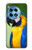 W3888 Macaw Face Bird Hülle Schutzhülle Taschen und Leder Flip für OnePlus 12R