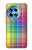 W3942 LGBTQ Rainbow Plaid Tartan Hülle Schutzhülle Taschen und Leder Flip für OnePlus 12R