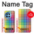 W3942 LGBTQ Rainbow Plaid Tartan Hülle Schutzhülle Taschen und Leder Flip für OnePlus 12R