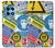 W3960 Safety Signs Sticker Collage Hülle Schutzhülle Taschen und Leder Flip für OnePlus 12R