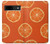 W3946 Seamless Orange Pattern Hülle Schutzhülle Taschen und Leder Flip für Google Pixel 8a