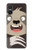 W3855 Sloth Face Cartoon Hülle Schutzhülle Taschen und Leder Flip für Sony Xperia 10 VI