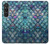 W3809 Mermaid Fish Scale Hülle Schutzhülle Taschen und Leder Flip für Sony Xperia 1 VI