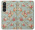 W3910 Vintage Rose Hülle Schutzhülle Taschen und Leder Flip für Sony Xperia 1 VI