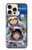 W3915 Raccoon Girl Baby Sloth Astronaut Suit Hülle Schutzhülle Taschen und Leder Flip für iPhone 16 pro max