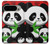 W3929 Cute Panda Eating Bamboo Hülle Schutzhülle Taschen und Leder Flip für Google Pixel 9 Pro