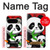 W3929 Cute Panda Eating Bamboo Hülle Schutzhülle Taschen und Leder Flip für Google Pixel 9 Pro