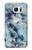 W2689 Blue Marble Texture Graphic Printed Hülle Schutzhülle Taschen und Leder Flip für Samsung Galaxy S7