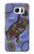 W3387 Platypus Australian Aboriginal Art Hülle Schutzhülle Taschen und Leder Flip für Samsung Galaxy S7