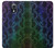 W3366 Rainbow Python Skin Graphic Print Hülle Schutzhülle Taschen und Leder Flip für Samsung Galaxy S4