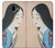 W3483 Japan Beauty Kimono Hülle Schutzhülle Taschen und Leder Flip für Samsung Galaxy J6+ (2018), J6 Plus (2018)
