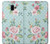 W3494 Vintage Rose Polka Dot Hülle Schutzhülle Taschen und Leder Flip für Samsung Galaxy J6+ (2018), J6 Plus (2018)