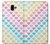 W3499 Colorful Heart Pattern Hülle Schutzhülle Taschen und Leder Flip für Samsung Galaxy J6+ (2018), J6 Plus (2018)