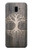 W3591 Viking Tree of Life Symbol Hülle Schutzhülle Taschen und Leder Flip für Samsung Galaxy J6+ (2018), J6 Plus (2018)