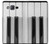 W3524 Piano Keyboard Hülle Schutzhülle Taschen und Leder Flip für Samsung Galaxy On5