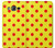 W3526 Red Spot Polka Dot Hülle Schutzhülle Taschen und Leder Flip für Samsung Galaxy On5