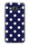 W3533 Blue Polka Dot Hülle Schutzhülle Taschen und Leder Flip für Samsung Galaxy On5