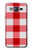 W3535 Red Gingham Hülle Schutzhülle Taschen und Leder Flip für Samsung Galaxy On5