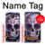 W3582 Purple Sugar Skull Hülle Schutzhülle Taschen und Leder Flip für Samsung Galaxy On5