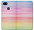 W3507 Colorful Rainbow Pastel Hülle Schutzhülle Taschen und Leder Flip für Google Pixel 3a XL