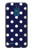 W3533 Blue Polka Dot Hülle Schutzhülle Taschen und Leder Flip für LG K8 (2018)