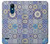 W3537 Moroccan Mosaic Pattern Hülle Schutzhülle Taschen und Leder Flip für LG K8 (2018)