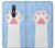 W3618 Cat Paw Hülle Schutzhülle Taschen und Leder Flip für Nokia 5.1, Nokia 5 2018