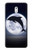W3510 Dolphin Moon Night Hülle Schutzhülle Taschen und Leder Flip für Nokia 3
