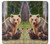 W3558 Bear Family Hülle Schutzhülle Taschen und Leder Flip für Nokia 3