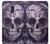 W3582 Purple Sugar Skull Hülle Schutzhülle Taschen und Leder Flip für Nokia 3
