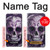 W3582 Purple Sugar Skull Hülle Schutzhülle Taschen und Leder Flip für Nokia 3