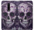 W3582 Purple Sugar Skull Hülle Schutzhülle Taschen und Leder Flip für OnePlus 7 Pro