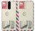 W3551 Vintage Airmail Envelope Art Hülle Schutzhülle Taschen und Leder Flip für Sony Xperia 1