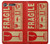 W3552 Vintage Fragile Label Art Hülle Schutzhülle Taschen und Leder Flip für Sony Xperia XZ1