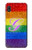 W2899 Rainbow LGBT Gay Pride Flag Hülle Schutzhülle Taschen und Leder Flip für Samsung Galaxy A10e