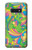 W3273 Flower Line Art Pattern Hülle Schutzhülle Taschen und Leder Flip für Samsung Galaxy S10e