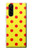 W3526 Red Spot Polka Dot Hülle Schutzhülle Taschen und Leder Flip für Sony Xperia 5