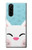 W3542 Cute Cat Cartoon Hülle Schutzhülle Taschen und Leder Flip für Sony Xperia 5