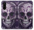 W3582 Purple Sugar Skull Hülle Schutzhülle Taschen und Leder Flip für Sony Xperia 5